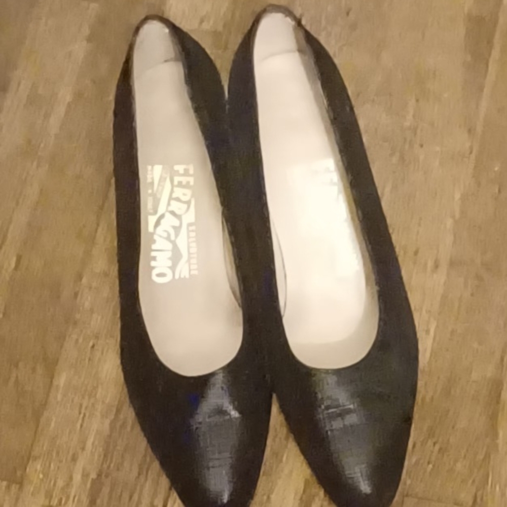 Salvatore Ferragamo Black Flats